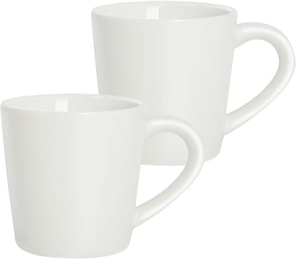 4.2oz Espresso Cups Set of 2, Ceramic Coffee Mugs Demitasse Cups, Small by YINUOWEI