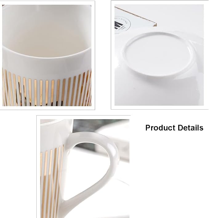 Mirror Cups and Saucers, Mirror Reflection coffee mug, Ceramic Coffee Mug - Image 7