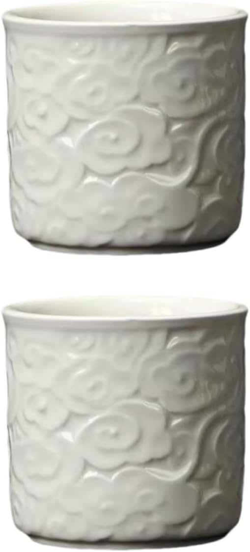 Ceramic Espresso Cups Set of 2, 3.4 Oz Espresso Mugs, Demitasse Cups by DicmracyCeramiccups