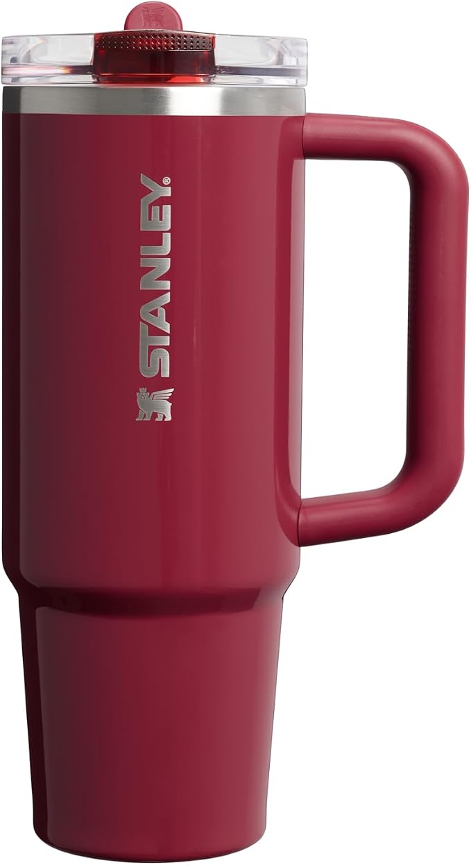 STANLEY Quencher ProTour Flipstraw Tumbler, 30 oz, Cranberry | Built-In Straw & by Unknown