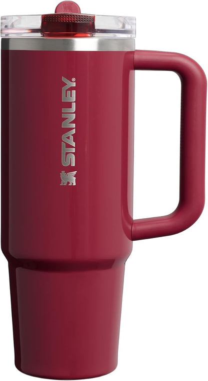 STANLEY Quencher ProTour Flipstraw Tumbler, 30 oz, Cranberry | Built-In Straw & by Unknown