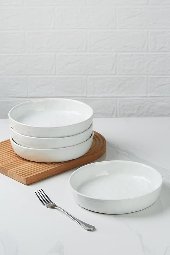 famiware Mars 4 Pieces Pasta Bowls Set, 8.5 inch Salad Bowls, Large Capacity - Image 7