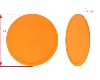ONLYKXY 3 Pieces 3.93 Inch Silicone Coasters, Round Coasters - Image 2