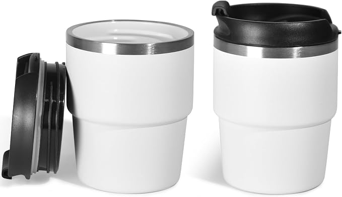 CHLJAR Espresso Cups, 6oz Insulated Espresso Cup Set of 2, Espresso Shot Cups by Unknown