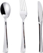 120PCS Silver Plastic Silverware, Disposable Utensils & Cutlery | 60 Forks by N9RTABLEWARE