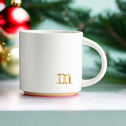 COLLECTIVE HOME Ceramic Coffee Mug, 15 oz Monogram Cup - Image 5