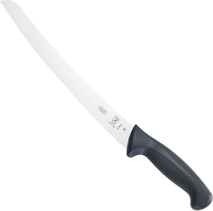 Mercer Culinary M23880 Millennia Black Handle, 10-Inch Curved Wavy Edge by MercerCulinary