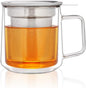 CNGLASS 12oz Double Walled Glass Tea Cup by CNGLASS