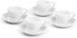 ANGELENO Coffee Espresso Cups Set of 4, 2.7oz Porcelain Ceramic Demitasse Cups by Angeleno