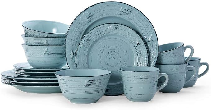 Pfaltzgraff Trellis Coastal 16-Piece Dinnerware Set - Image 2