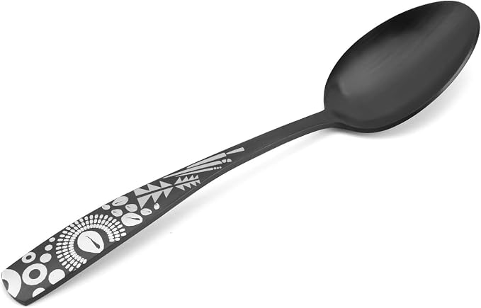 Matte Black Silverware Set, Bysta 40-Piece Stainless Steel Flatware Set - Image 4