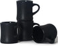 harebe Retro Coffee Mugs Set of 4, 10 OZ Heavy Classic Ceramic Diner Cups Set by harebe