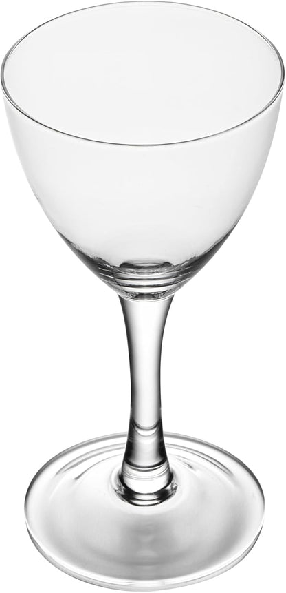 Restaurantware-Vetri 5 Ounce Nick And Nora Glasses, 6 Dishwashable Martini Glasses - No Lead, Vintage Inspired, Clear Glass Cocktail Drinkware, For Hosting Parties, Serve Whiskey, Gin And More