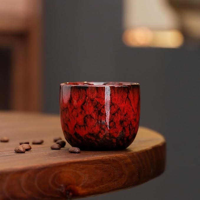 Chinese/Japanese style Handle-less Ceramic Tea cups tea cup, Bloom and - Image 4