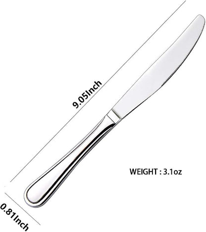 Dinner knife 4 Pieces Stainless Steel Butter Knife Set - Image 2