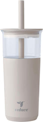 REDUCE Aspen - 20oz Vacuum Insulated Glass Tumbler - Extra Wide Straw & Lid | by Reduce