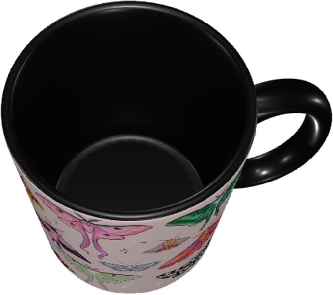 FyLybois Moth Coffee Mug 11 Ounce Mugs Ceramic Tea Cup Drinking Water Cups | - Image 5
