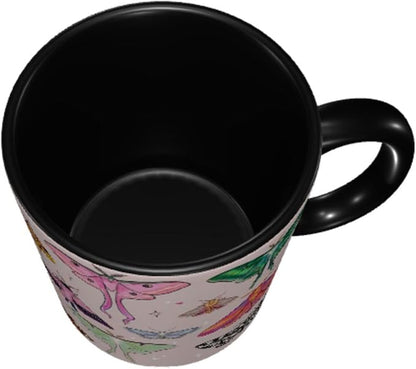FyLybois Moth Coffee Mug 11 Ounce Mugs Ceramic Tea Cup Drinking Water Cups | - Image 5