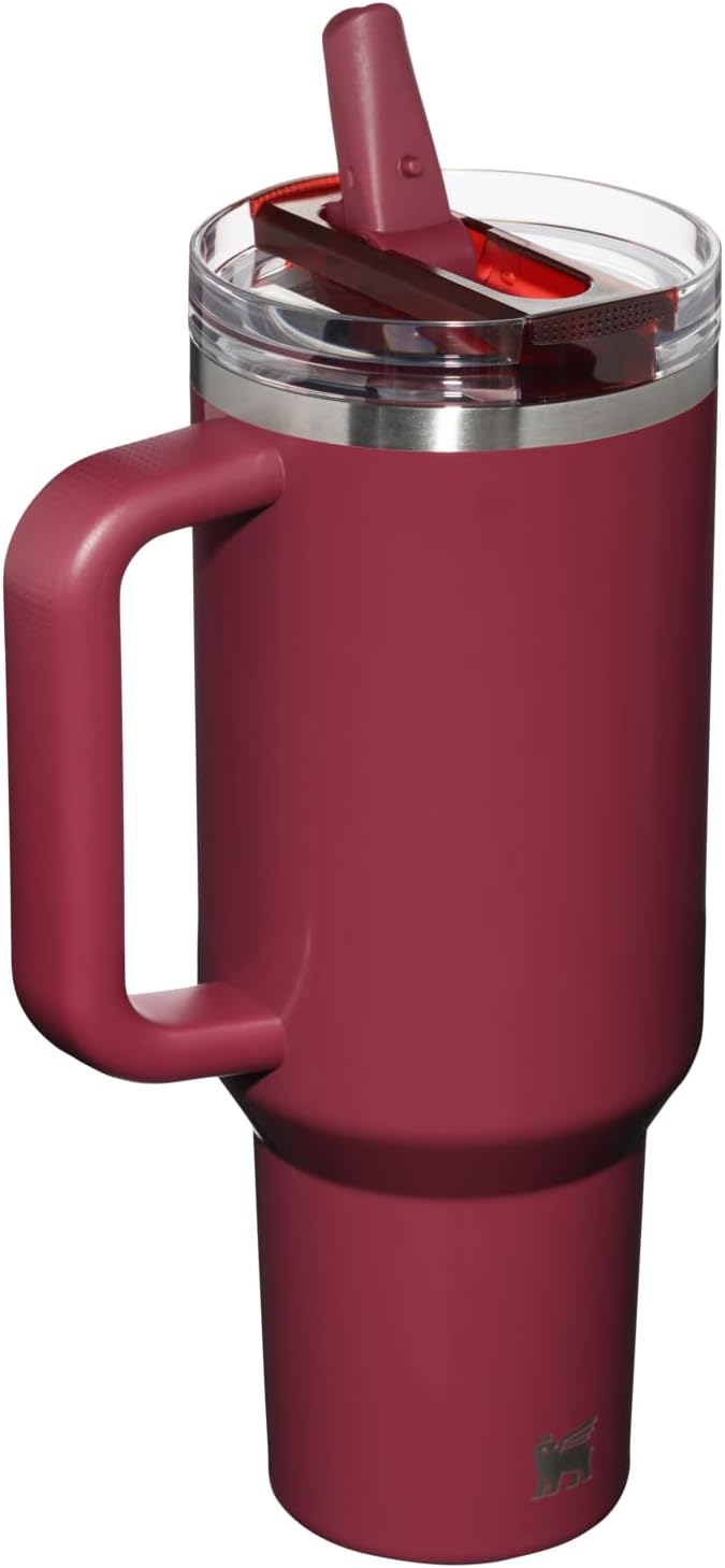 STANLEY Quencher ProTour Flipstraw Tumbler, 40 oz, Cranberry | Built-In Straw & - Image 3