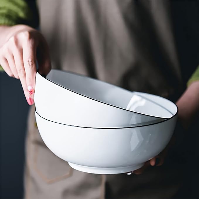 QINLANG 60 Ounces Large Soup Bowl, 8 Inches Pho Bowls, Large Ramen Bowls Set of - Image 7
