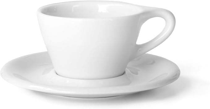 notNeutral Lino Porcelain Cup & Saucer Double Cappuccino 6 oz by notNeutral