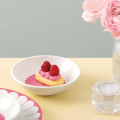 Villeroy & Boch Fleur Cassis Dessert Bowl, Creamy White/Pink, 3.75 oz | Creamy - Image 8