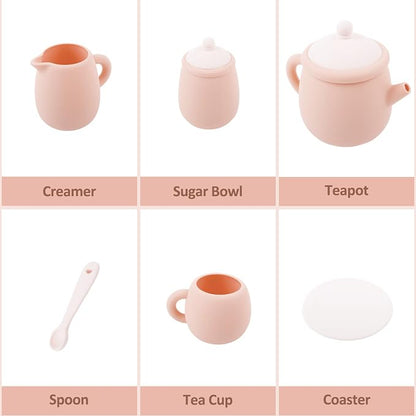 MCGMITT Silicone Tea Party Set, Toy Tea Set - Image 8