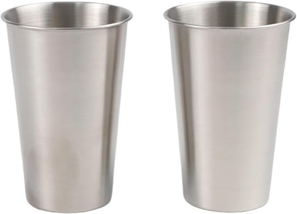 Stainless Steel Camping Mug Set, Lightweight Handleless Travel Coffee Cup by Unknown