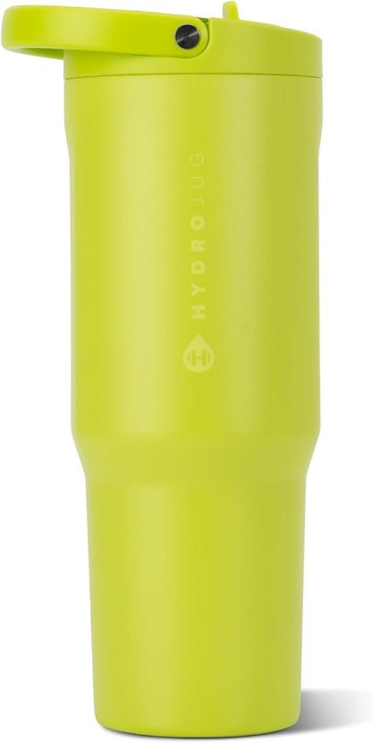 HydroJug Sport 40 oz Insulated Stainless Steel Water Bottle, Lemon Lime by Hydrojug