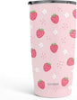 SANDJEST Strawberry Tumbler 20oz, Stainless Steel Travel Cup by SANDJEST