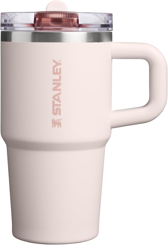 STANLEY Quencher ProTour Flipstraw Tumbler, 20 oz, Rose Quartz | Built-In Straw by Unknown
