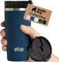 GORILLA GRIP 304 Stainless Steel Double Insulated Travel Coffee Mug, Leakproof by Unknown