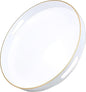 White Round Decorative Tray with Handles, 13" Versatile Serving Tray for Coffee Table, Ottoman, Ideal for Serving, Displaying, Organizing