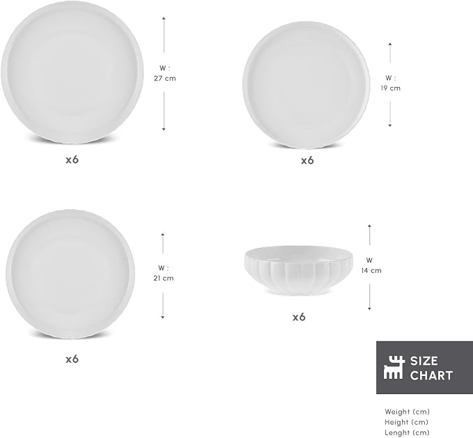 Karaca 24-Piece Bone China Pumpkin Dinnerware Set - Image 3