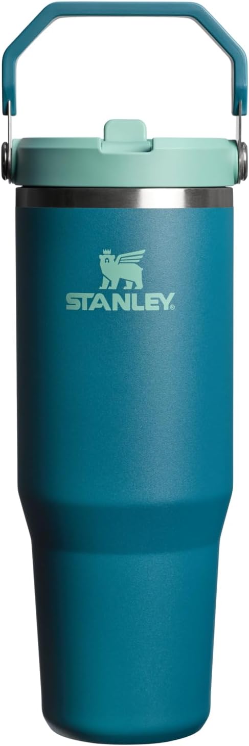 STANLEY IceFlow 2.0 Flip Straw Tumbler, 30 oz, Coastal Teal | Easy Carry Handle by Unknown