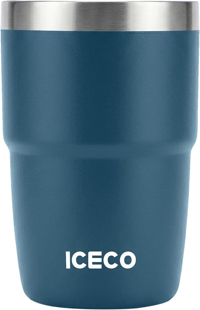 ICECO 8 oz Tumbler, Insulated Espresso Cup Set of 2, Stainless Steel Drinkware - Image 4