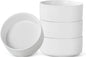 26 OZ Ceramic Cereal Bowls Set, 6 Inch, Modern White | Handcrafted, Dishwasher by Shrynxal
