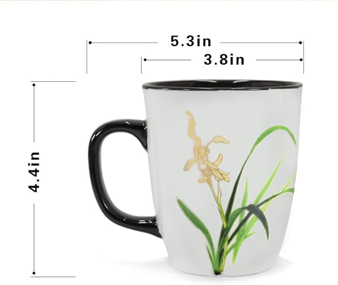 Orchid Color Changing Mug, 16 oz | Ceramic Tea Cup - Image 7