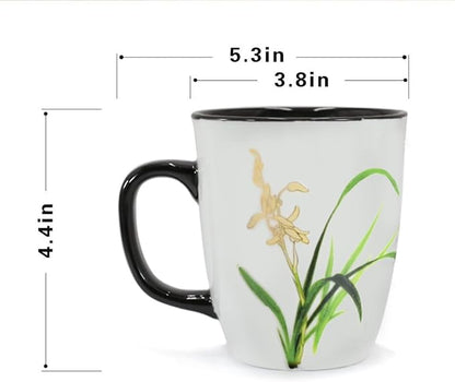 Orchid Color Changing Mug, 16 oz | Ceramic Tea Cup - Image 7