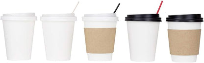 Karat 8oz Paper Hot Coffee Cups Disposable, Leak-Resistant Double Poly-Lined - Image 8