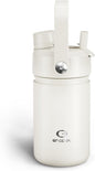 Kids Insulated Water Bottle - 12oz Stainless Steel Water Bottle with Dual Spouts by ENCOOL