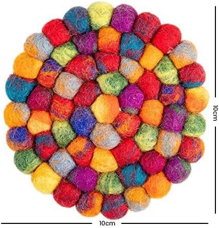 Round Felt Ball Coasters - Image 6
