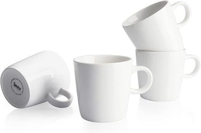 Sweese 5oz Porcelain Espresso Cups Set of 4, Mini Coffee Mugs Demitasse Cups by Sweese