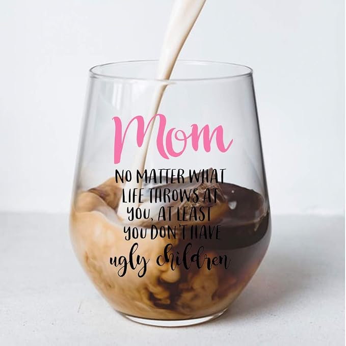 Perfectinsoy Funny Mom Wine Glass - Image 4