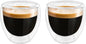 Double Wall Expresso Cups, 3 Ounce Glass Espresso Mugs by HomeyEra