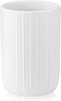 Bathroom Tumbler Cup Ceramic 12.6oz Reusable Toothbrush Cup 375ml, Toothbrush by UHEYHOME