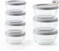 14-Piece Glass Food Storage Containers Set | 1-Cup & 2-Cup, Leakproof | by DuraLiving