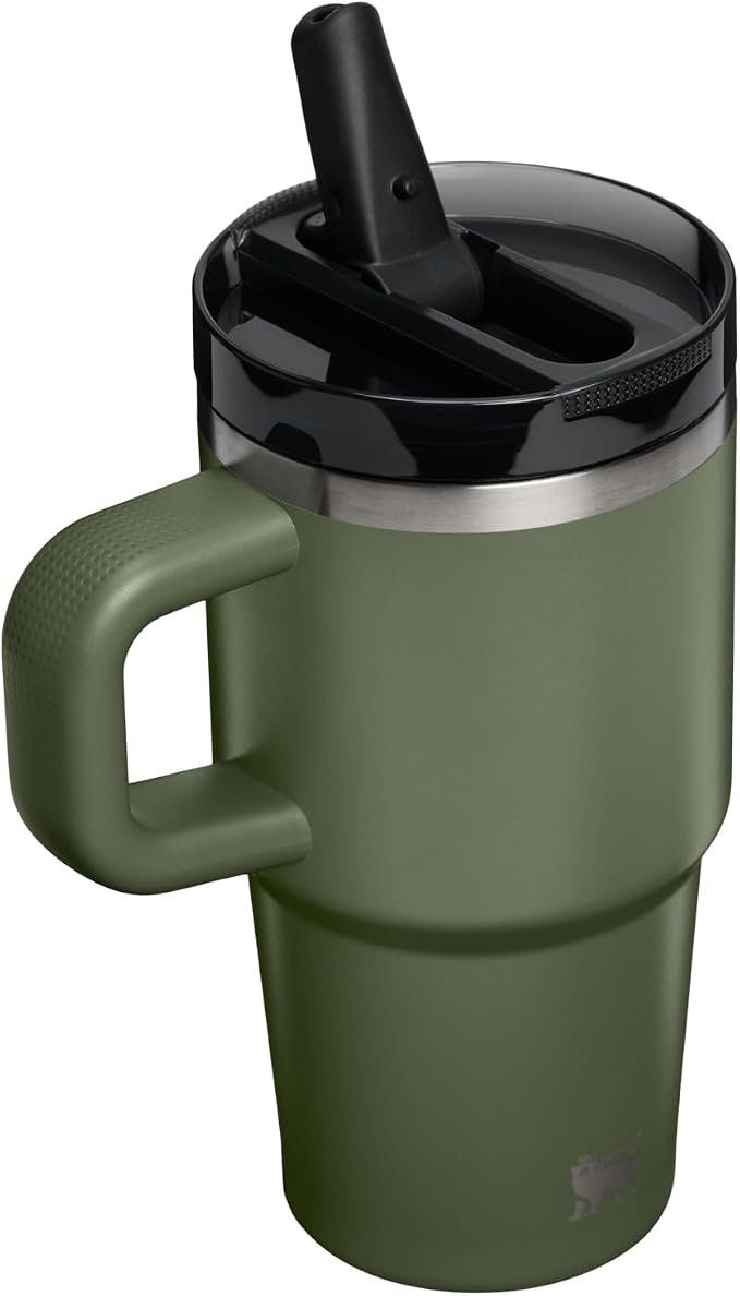 STANLEY Quencher ProTour Flipstraw Tumbler, 20 oz, Dried Pine | Built-In Straw - Image 3