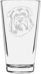 Glen of Imaal Terrier Wicklow Custom Personalized Dog Themed Etched All Purpose 16oz Pint Glass