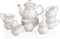 Sweejar Porcelain Tea Set With Gold Trim by Sweejarco1949